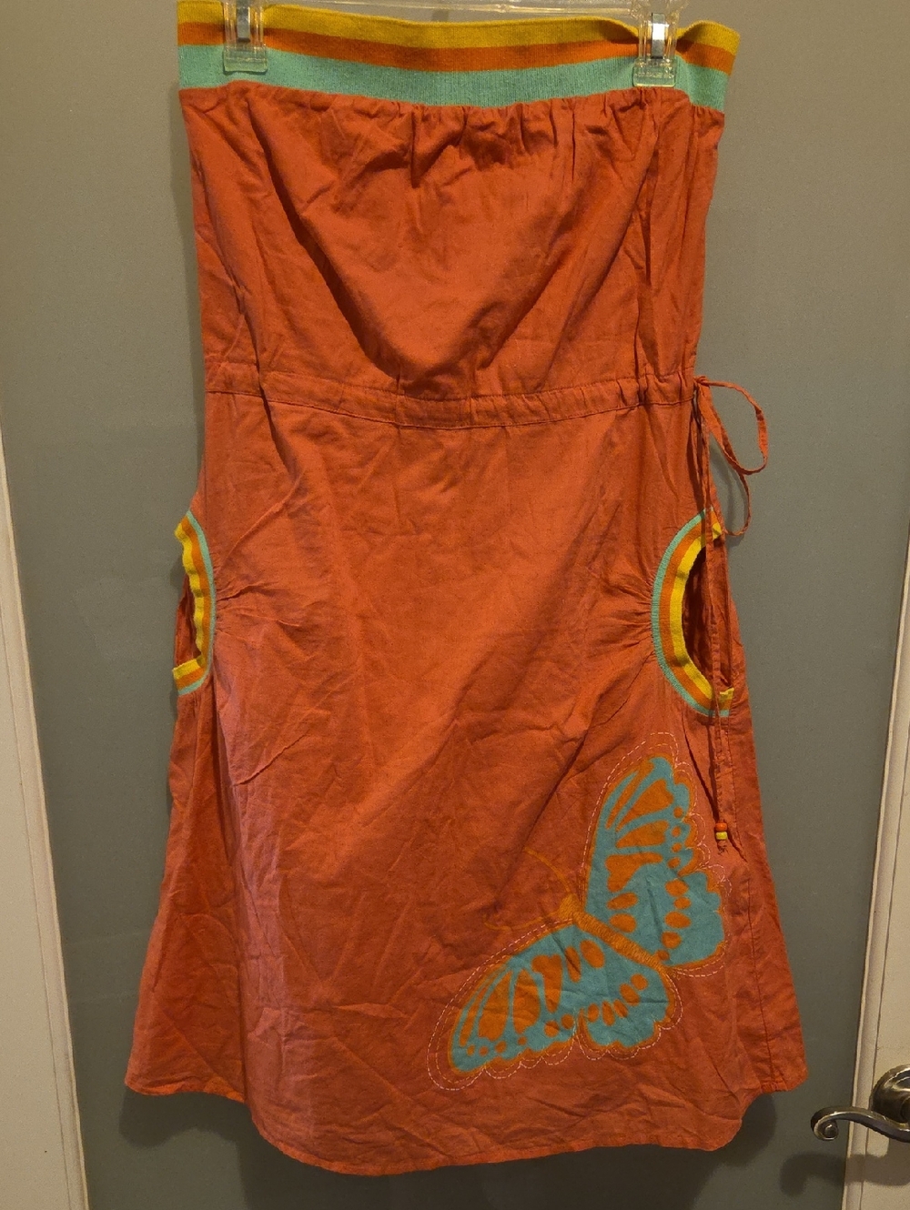 Orsay Orange Strapless Dress